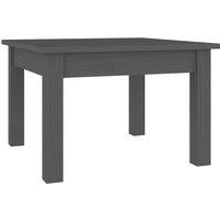 Vidaxl Coffee Table Grey 45X45X30 Cm Solid Wood Pine, Grey