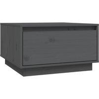 Vidaxl Coffee Table Grey 55X56X32 Cm Solid Wood Pine, Grey