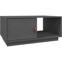 Vidaxl Coffee Table Grey 80X50X35.5 Cm Solid Wood Pine, Grey