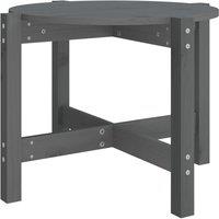 Vidaxl Coffee Table Grey 62.5X45 Cm Solid Wood Pine, Grey