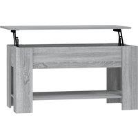 Vidaxl Coffee Table Grey Sonoma 101X49X52 Cm Engineered Wood, Grey
