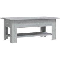 Vidaxl Coffee Table Grey Sonoma 102X55X42 Cm Engineered Wood, Grey
