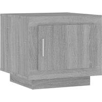 Vidaxl Coffee Table Grey Sonoma 51X50X45 Cm Engineered Wood, Grey