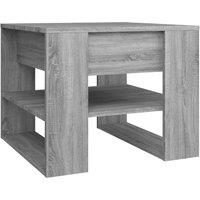 Vidaxl Coffee Table Grey Sonoma 55.5X55X45 Cm Engineered Wood, Grey