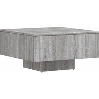 Vidaxl Coffee Table Grey Sonoma 60X60X31.5 Cm Engineered Wood, Grey