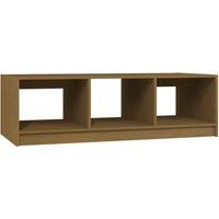 Vidaxl Coffee Table Honey Brown 110X50X34 Cm Solid Pinewood, Brown