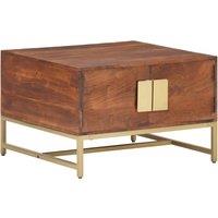Vidaxl Coffee Table Honey Brown 67X67X45 Cm Solid Acacia Wood, Brown