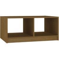 Vidaxl Coffee Table Honey Brown 75X50X33.5 Cm Solid Pinewood