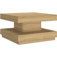 Vidaxl Coffee Table Light Brown 60X60X35 Cm Mdf, Brown