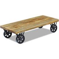 Vidaxl Coffee Table Mango Wood 120X60X30 Cm, Brown
