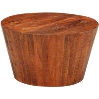 Vidaxl Coffee Table 52X30 Cm Solid Rough Wood Mango, Brown