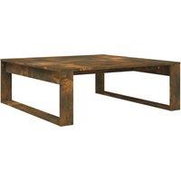 Vidaxl Coffee Table Smoked Oak 100X100X35 Cm Engineered Wood, Brown