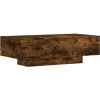 Vidaxl Coffee Table Smoked Oak 100X49.5X31 Cm Engineered Wood, Brown