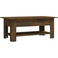 Vidaxl Coffee Table Smoked Oak 102X55X42 Cm Engineered Wood, Brown