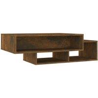 Vidaxl Coffee Table Smoked Oak 105X55X32 Cm Engineered Wood, Brown