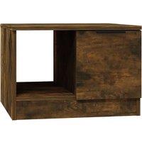 Vidaxl Coffee Table Smoked Oak 50X50X36 Cm Engineered Wood, Brown