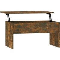 Vidaxl Coffee Table Smoked Oak 80X50.5X41.5 Cm Engineered Wood, Brown