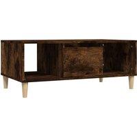Vidaxl Coffee Table Smoked Oak 90X50X36 5 Cm Engineered Wood, Brown