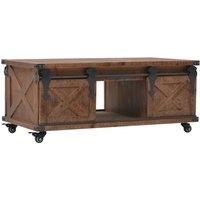 Vidaxl Coffee Table Solid Fir Wood 91X51X38 Cm Brown, Brown
