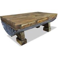 vidaXL Coffee Table Solid Reclaimed Wood 90x50x35 cm, Brown