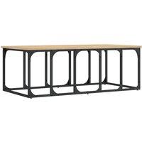 Vidaxl Coffee Table Sonoma Oak 100X50X35.5 Cm Engineered Wood, Brown