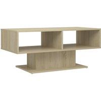 Vidaxl Coffee Table Sonoma Oak 103.5X50X44.5 Cm Engineered Wood, Brown