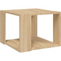 Vidaxl Coffee Table Sonoma Oak 40X40X30 Cm Engineered Wood, Brown