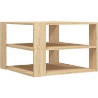 Vidaxl Coffee Table Sonoma Oak 59.5X59.5X40 Cm Engineered Wood, Brown