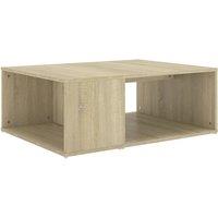 Vidaxl Coffee Table Sonoma Oak 90X67X33 Cm Engineered Wood, Brown