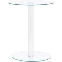 Vidaxl Coffee Table Transparent 40 Cm Tempered Glass