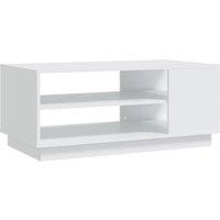 Vidaxl Coffee Table White 102X55X43 Cm Engineered Wood, White