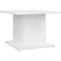 Vidaxl Coffee Table White 55.5X55.5X40 Cm Engineered Wood, White