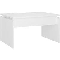Vidaxl Coffee Table White 68X50X38 Cm Engineered Wood, White
