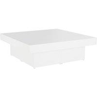Vidaxl Coffee Table White 90X90X28 Cm Engineered Wood, White