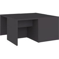 Vidaxl Coffee Tables 4 Pcs Grey 33X33X33 Cm Engineered Wood, Grey
