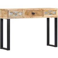 Vidaxl Console Table 110X30X76 Cm Solid Mango Wood, Brown