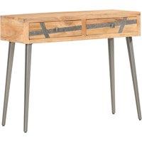 Vidaxl Console Table 90X30X75 Cm Solid Acacia Wood, Brown