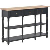 Vidaxl Console Table Black 110X30X76Cm Engineered Wood, Black