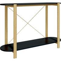 Vidaxl Console Table Black 110X38X75 Cm Engineered Wood, Black