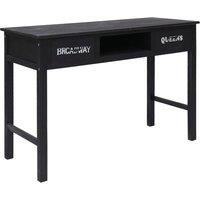 Vidaxl Console Table Black 110X45X76 Cm Wood, Black