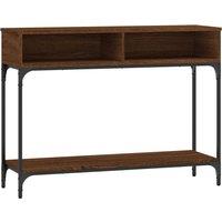 Vidaxl Console Table Brown Oak 100X30.5X75 Cm Engineered Wood, Brown