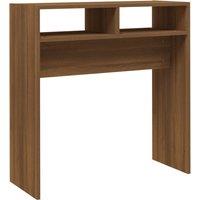 Vidaxl Console Table Brown Oak 78X30X80 Cm Engineered Wood, Brown