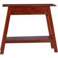 Vidaxl Console Table Classical Brown 90X30X75Cm Solid Mahogany Wood, Brown