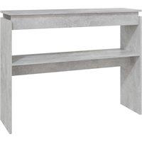 Vidaxl Console Table Concrete Grey 102X30X80 Cm Engineered Wood, Grey