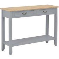 Vidaxl Console Table Grey 110X35X80 Cm Wood, Grey