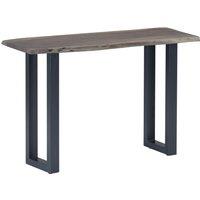 Vidaxl Console Table Grey 115X35X76 Cm Solid AAcia Wood And Iron, Grey