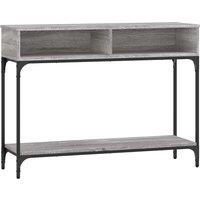 Vidaxl Console Table Grey Sonoma 100X30.5X75 Cm Engineered Wood, Grey