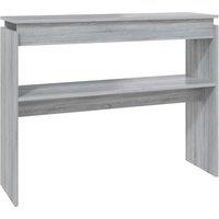 Vidaxl Console Table Grey Sonoma 102X30X80 Cm Engineered Wood, Grey
