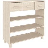 Vidaxl Console Table Hamar Honey Brown 90X35X90 Cm Solid Wood Pine, Brown