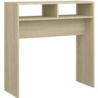 Vidaxl Console Table Sonoma Oak 78X30X80 Cm Engineered Wood, Brown